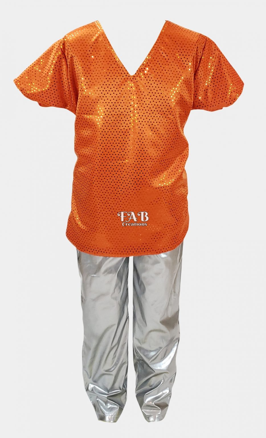black shirt with silver pant